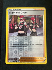 Pokemon Team Yell Grunt 184/202 Sword Shield Base Reverse Holo NM