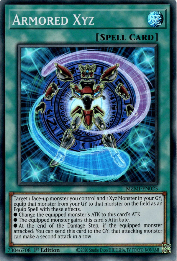 Yugioh Armored Xyz MZMI-EN025 Super Rare 1st Edition NM