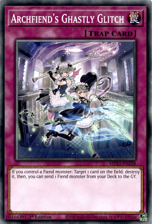 Yugioh Archfiend's Ghastly Glitch MP23-EN238 Common 1st Edition NM