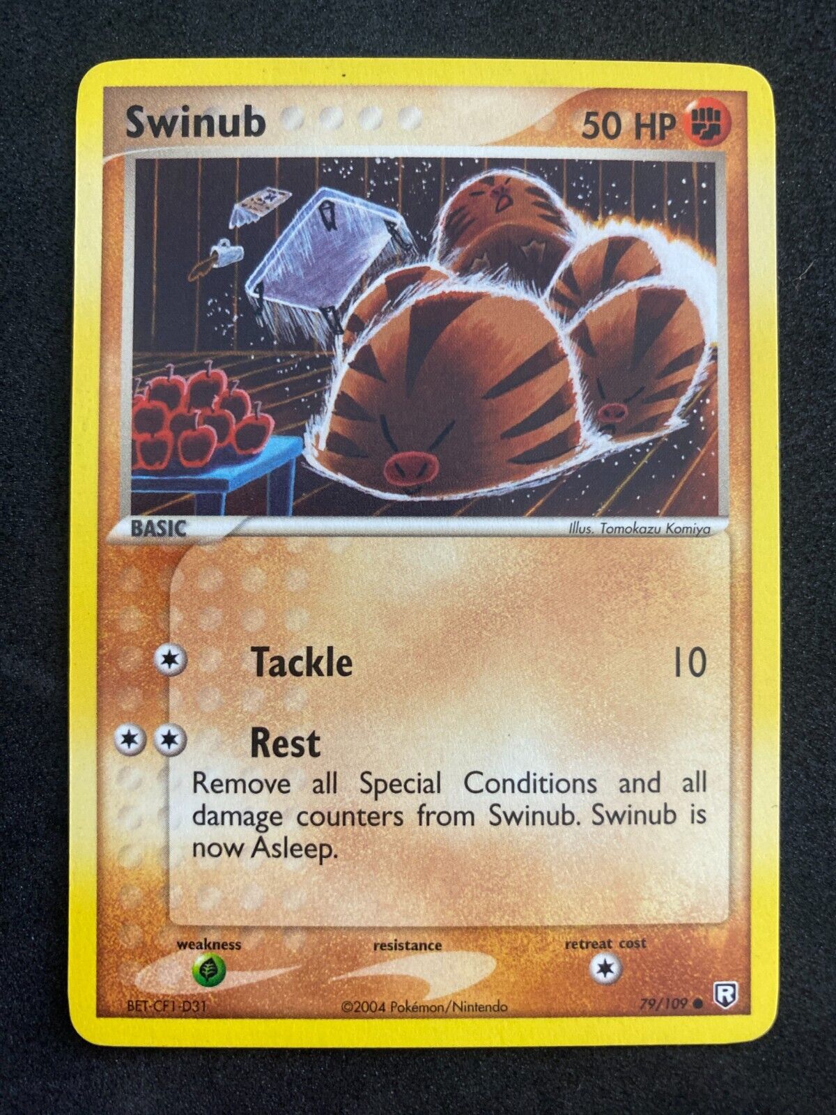 Pokemon Swinub 79/109 Ex Team Rocket Non Holo NM