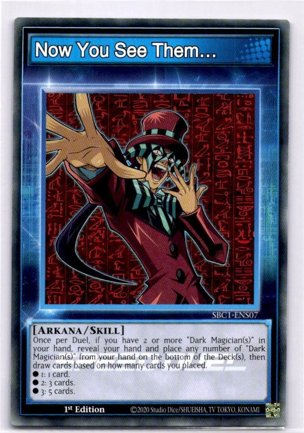 Yugioh Now You See Them... SBC1-ENS07 Common 1st Edition NM