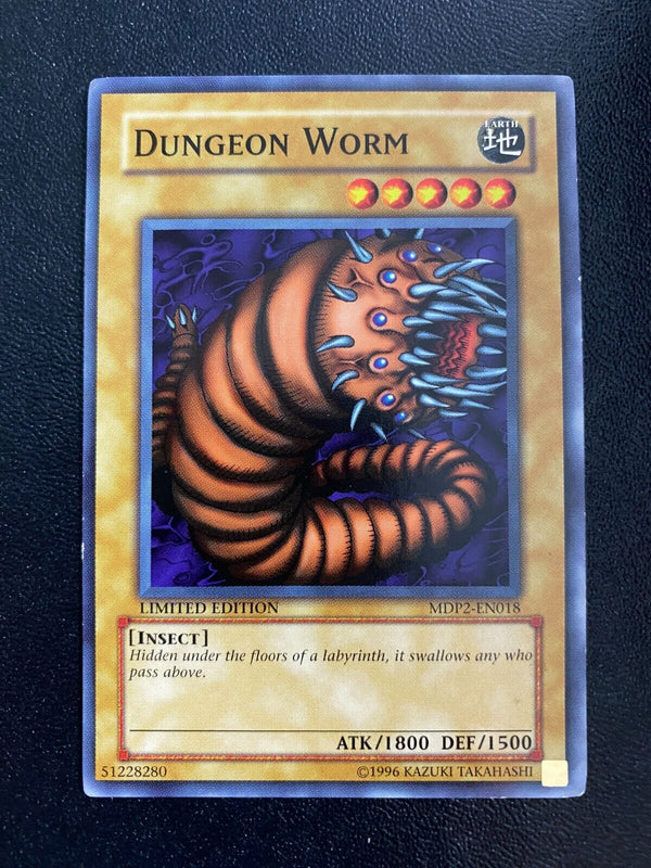 Yugioh Dungeon Worm MDP2-EN018 Common Limited Edition HP