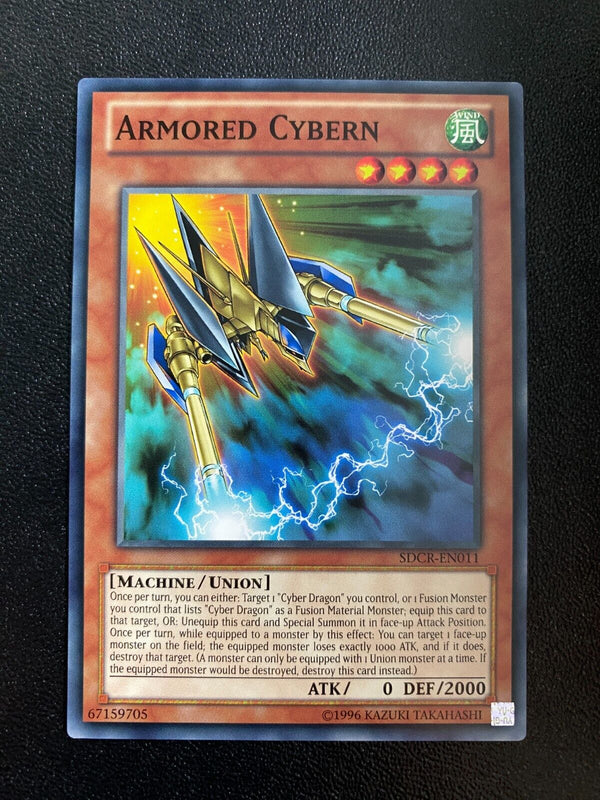 Yugioh Armored Cybern SDCR-EN011 Common Unlimited Edition NM