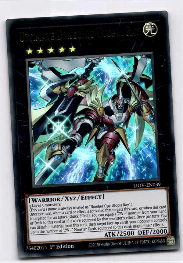 Yugioh Ultimate Dragonic Utopia Ray LIOV-EN039 Ultra Rare 1st Edition NM