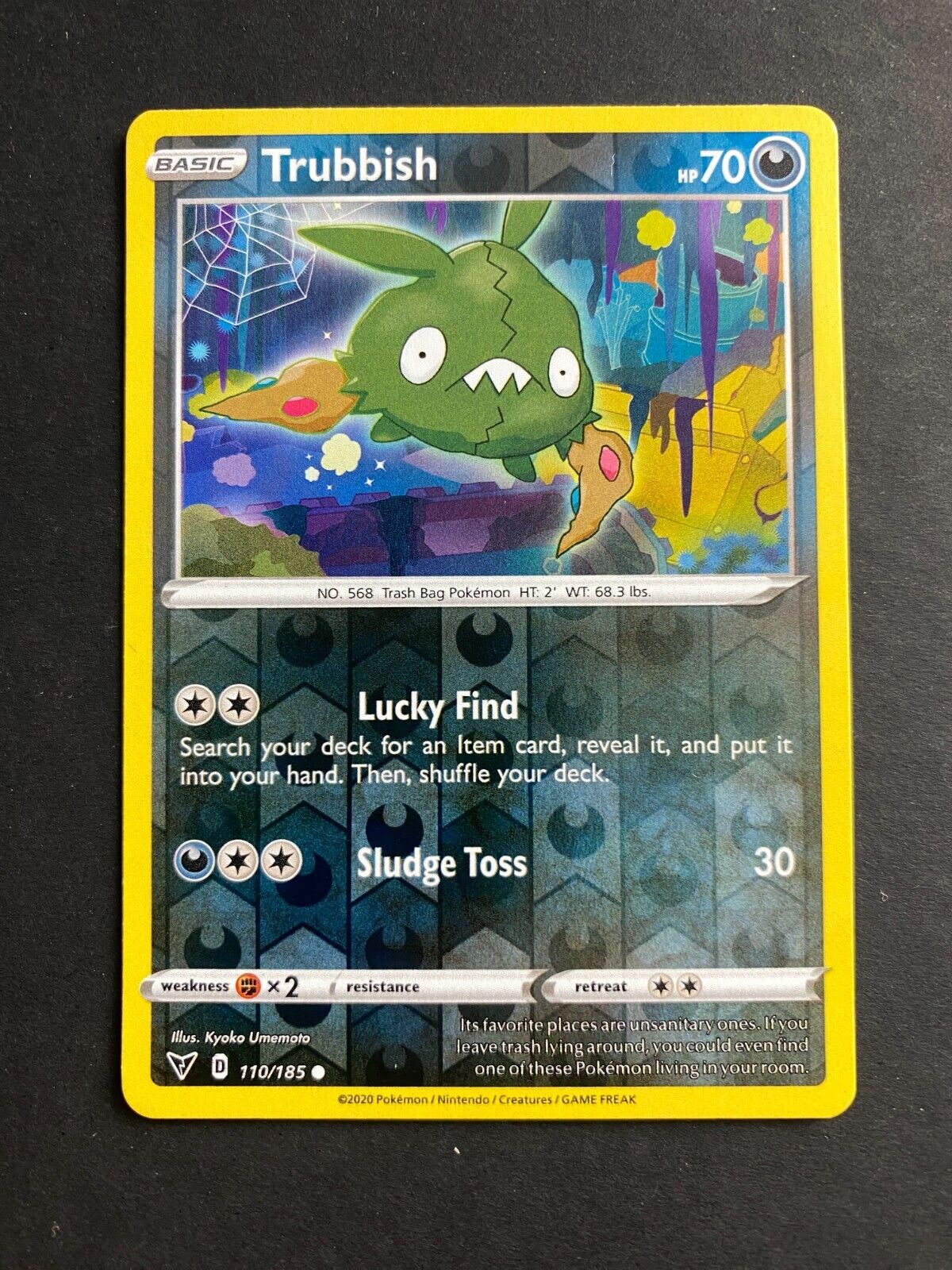 Pokemon Trubbish 110/185 Vivid Voltage Reverse Holo LP