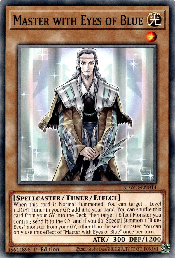 Yugioh Master with Eyes of Blue SDWD-EN014 Common 1st Edition NM