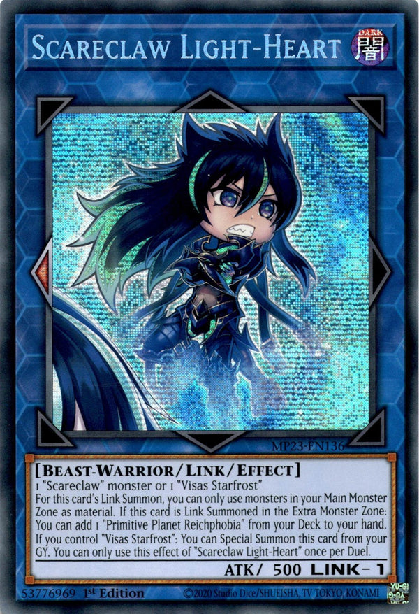 Yugioh Scareclaw Light-Heart MP23-EN136 Secret Rare 1st Edition NM