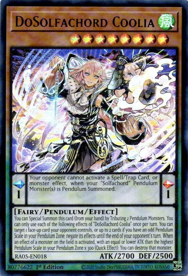 Yugioh DoSolfachord Coolia RA05-EN018 NA Print Ultra Rare 1st Edition NM