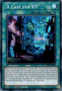 Yugioh "A Case for K9" JUSH-EN040 Super Rare 1st Edition NM