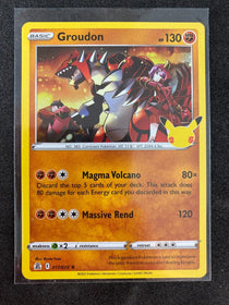 Pokemon Groudon 017/025 Celebrations Holo NM