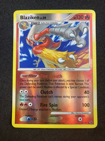 Pokemon Blaziken Lv59 #3/127 Platinum Base Set Reverse Holo Rare VLP-NM