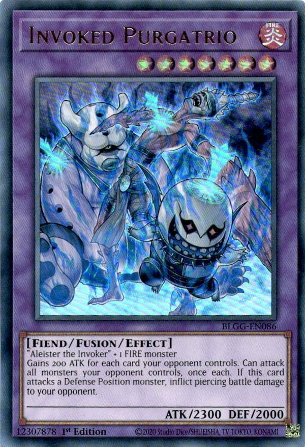 Yugioh Invoked Purgatrio BLGG-EN086 Ultra Rare 1st Edition NM
