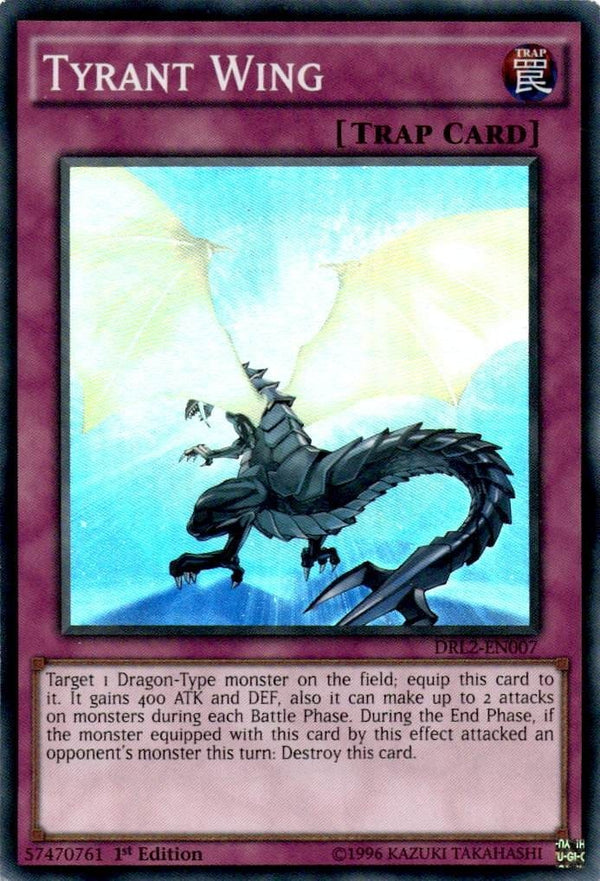 Yugioh Tyrant Wing DRL2-EN007 Super Rare 1st Edition LP