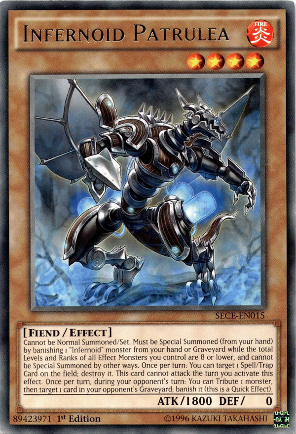 Yugioh Infernoid Patrulea SECE-EN015 Rare 1st Edition MP/LP
