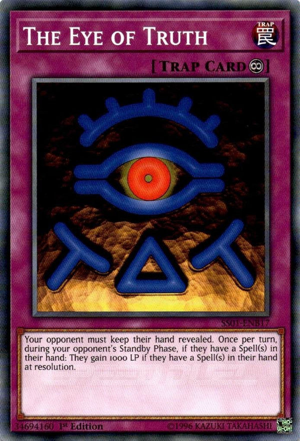 Yugioh The Eye of Truth SS01-ENB17 Common 1st Edition NM