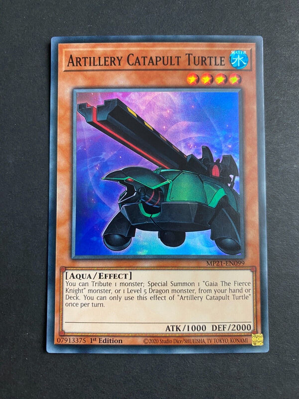 Yugioh Artillery Catapult Turtle MP21-EN099 Super Rare 1st Edition NM