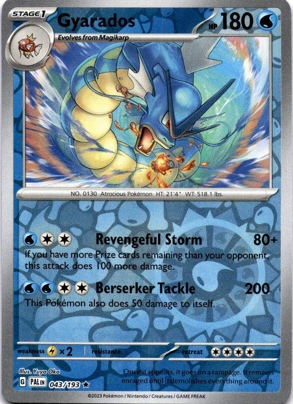 Pokemon Gyarados 043/193 Paldea Evolved Reverse Holo NM