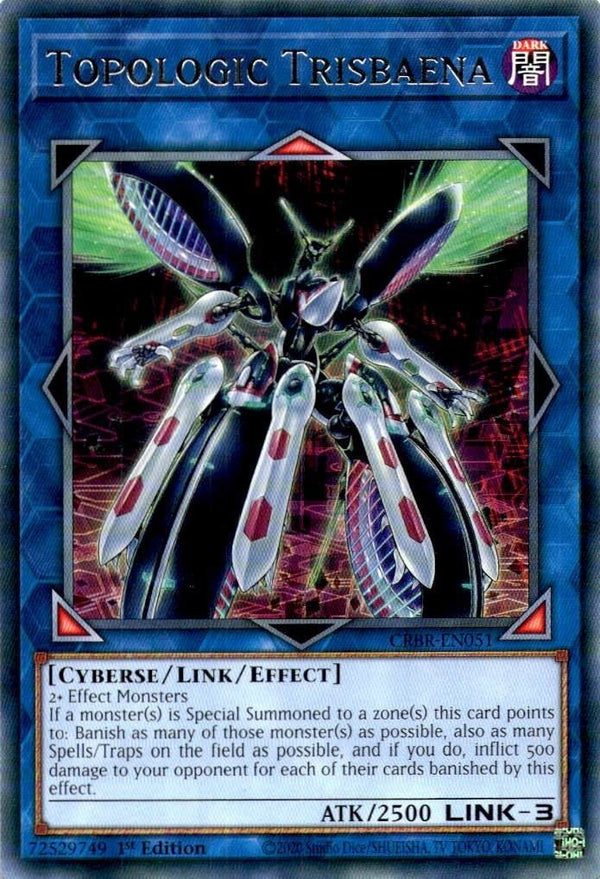 Yugioh Topologic Trisbaena CRBR-EN051 Rare 1st Edition NM