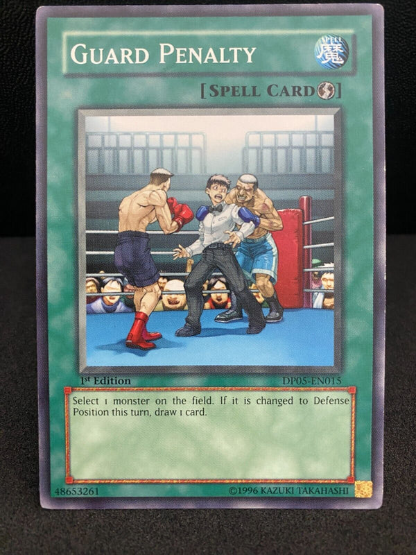 Yugioh Guard Penalty DP05-EN015 1st Edition Common VLP-NM