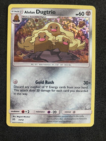 Pokemon Alolan Dugtrio 11/12 McDonalds 2019 Promo Holo NM