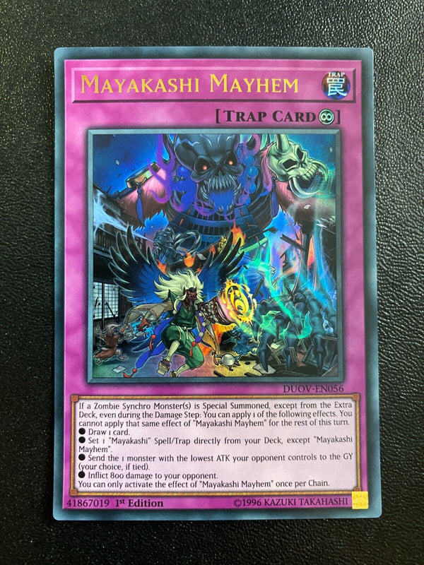 Yugioh Mayakashi Mayhem DUOV-EN056 Ultra Rare 1st Edition NM