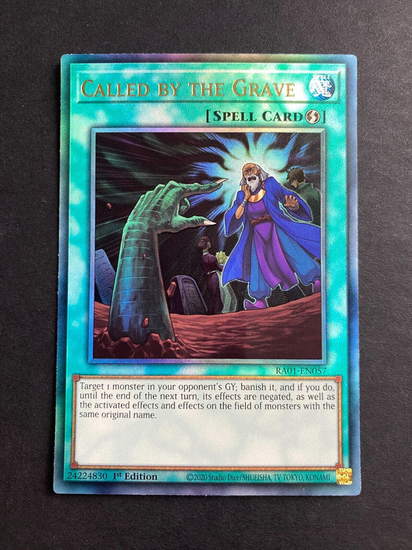 Yugioh Called by the Grave RA01-EN057 Prismatic Ultimate Rare 1st Edition NM