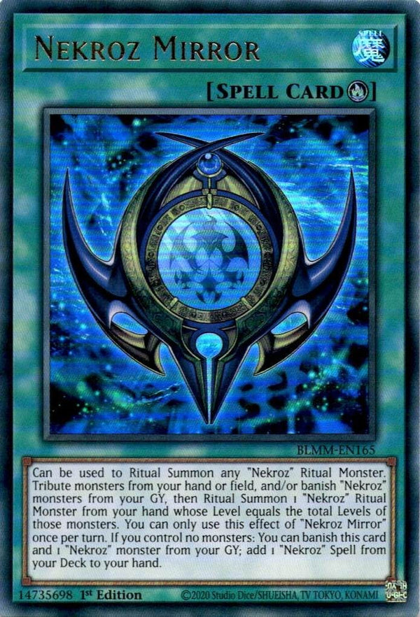Yugioh Nekroz Mirror BLMM-EN165 Ultra Rare 1st Edition NM