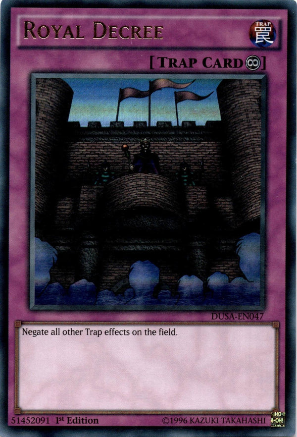 Yugioh Royal Decree DUSA-EN047 Ultra Rare 1st Edition MP