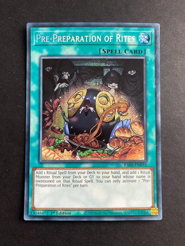 Yugioh Pre-Preparation of Rites RA01-EN055 Secret Rare 1st Edition MP