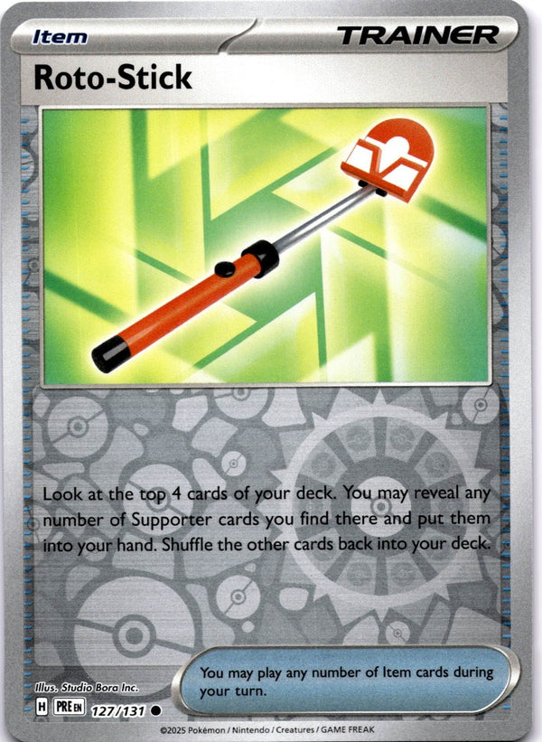 Pokemon Roto-Stick 127/131 Prismatic Evolutions Reverse Holo NM