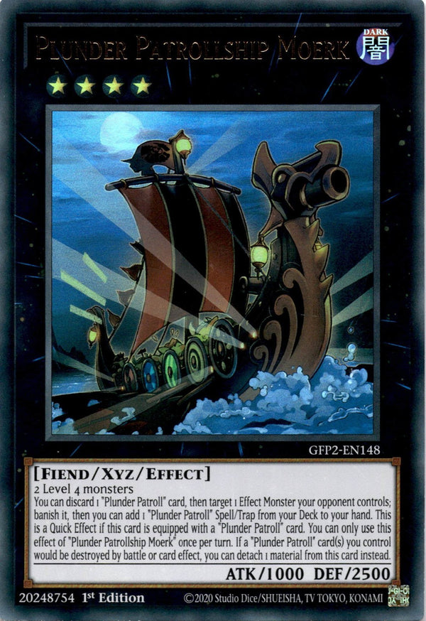 Yugioh Plunder Patrollship Moerk GFP2-EN148 Ultra Rare 1st Edition LP