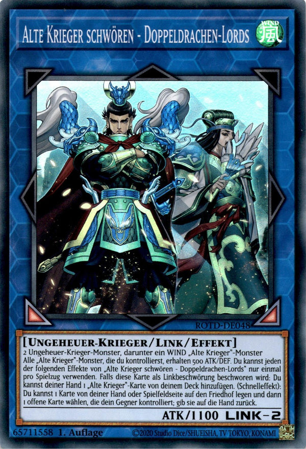 Yugioh Ancient Warriors Oath - Dragon Lords ROTD-DE048 Ultra Rare GERMAN 1st NM