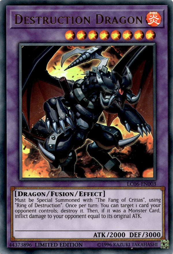 Yugioh Destruction Dragon LC06-EN003 Ultra Rare Limited Edition LP