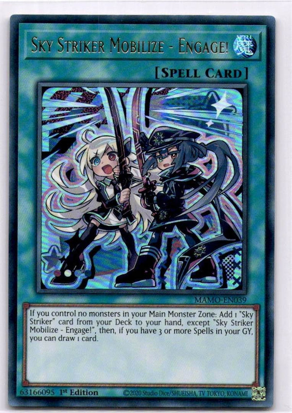 Yugioh Sky Striker Mobilize - Engage! MAMO-EN039 Ultra Rare 1st Edition NM