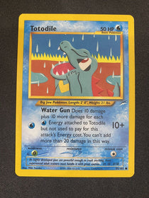 Pokemon Totodile 85/105 Common Neo Destiny NM - Clean but Warped