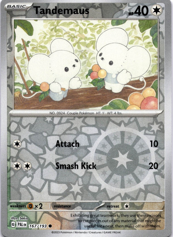 Pokemon Tandemaus 167/193 Paldea Evolved Reverse Holo NM