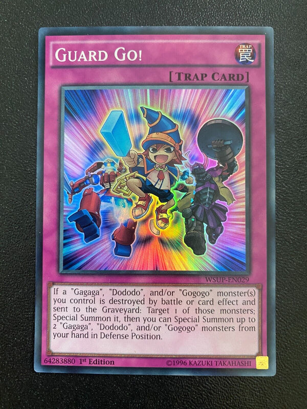 Yugioh Guard Go! WSUP-EN029 Super Rare 1st Edition LP