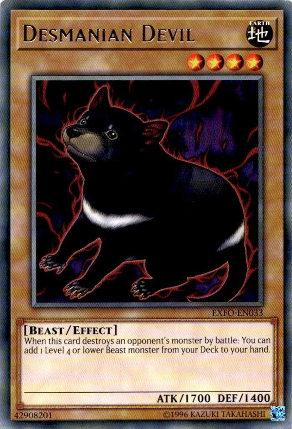 Yugioh Desmanian Devil EXFO-EN033 Rare Unlimited Edition VLP/NM