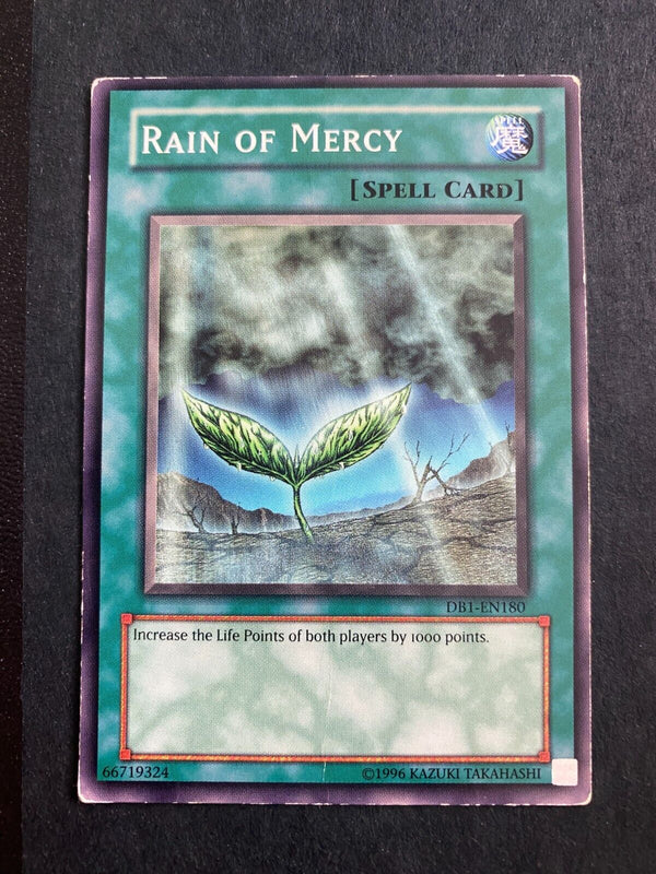 Yugioh Rain of Mercy DB1-EN180 Common Unlimited Edition DMG