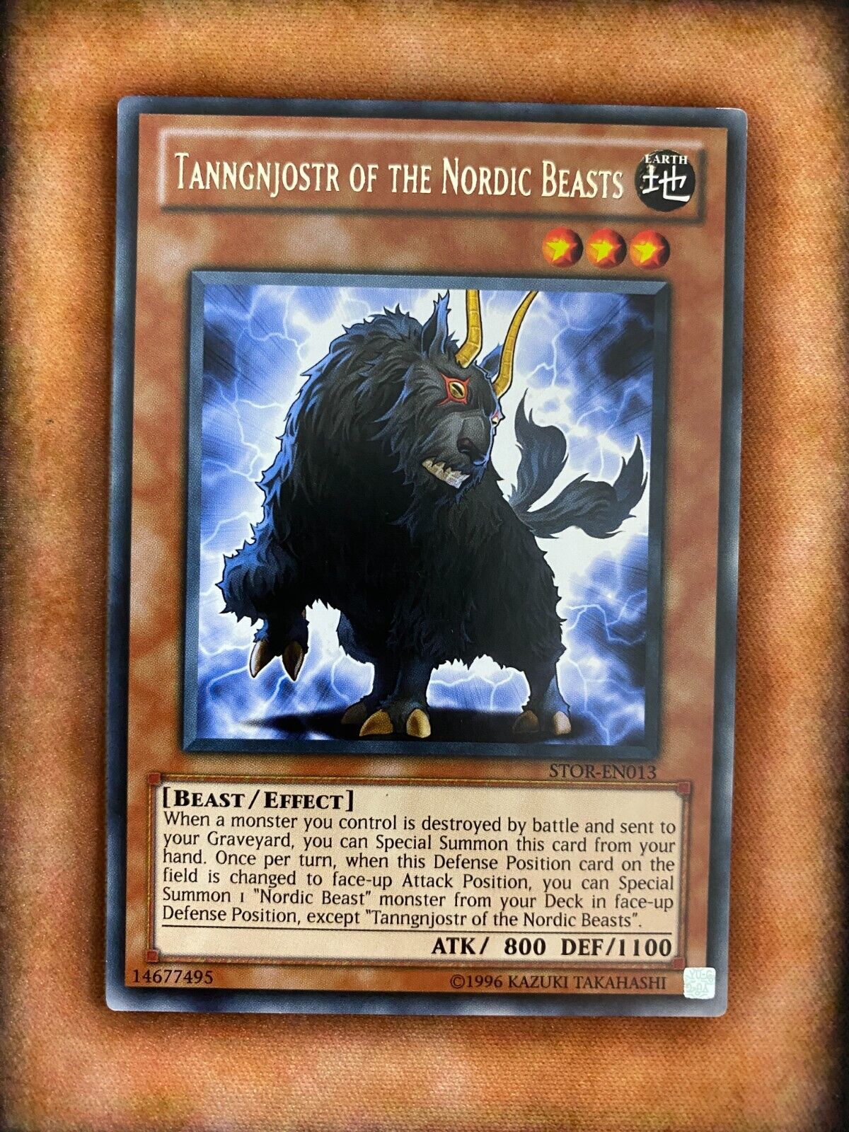 Yugioh Tanngnjostr of the Nordic Beasts STOR-EN013 Rare Unlimited Edition VLP