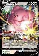 Pokemon Blissey V 119/198 Chilling Reign Full Art Holo NM
