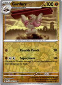 Pokemon Gurdurr 104/167 Twilight Masquerade Reverse Holo NM