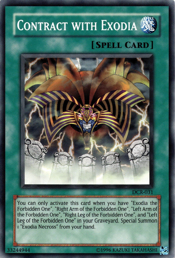Yugioh Contract with Exodia DCR-031 Common Unlimited Edition NM