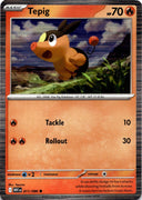 Pokemon Tepig 011/086 White Flare Holo NM