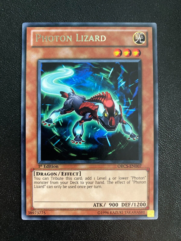 Yugioh Photon Lizard ORCS-EN007 Rare 1st Edition VLP/NM