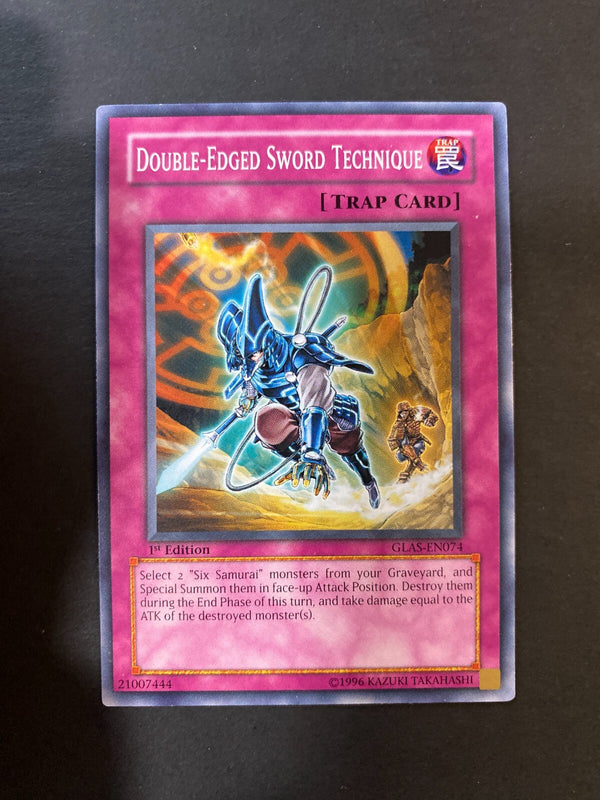 Yugioh Double-Edged Sword Technique GLAS-EN074 Common 1st Edition NM