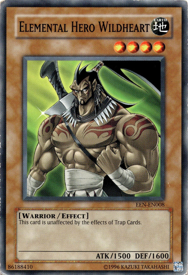 Yugioh Elemental HERO Wildheart EEN-EN008 Common Unlimited Edition HP