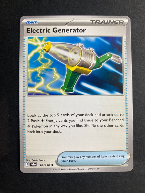 Pokemon Electric Generator 170/198 Scarlet Violet Base Non Holo NM