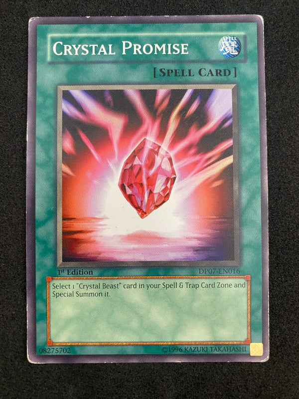 Yugioh Crystal Promise DP07-EN016 1st Edition Common MP