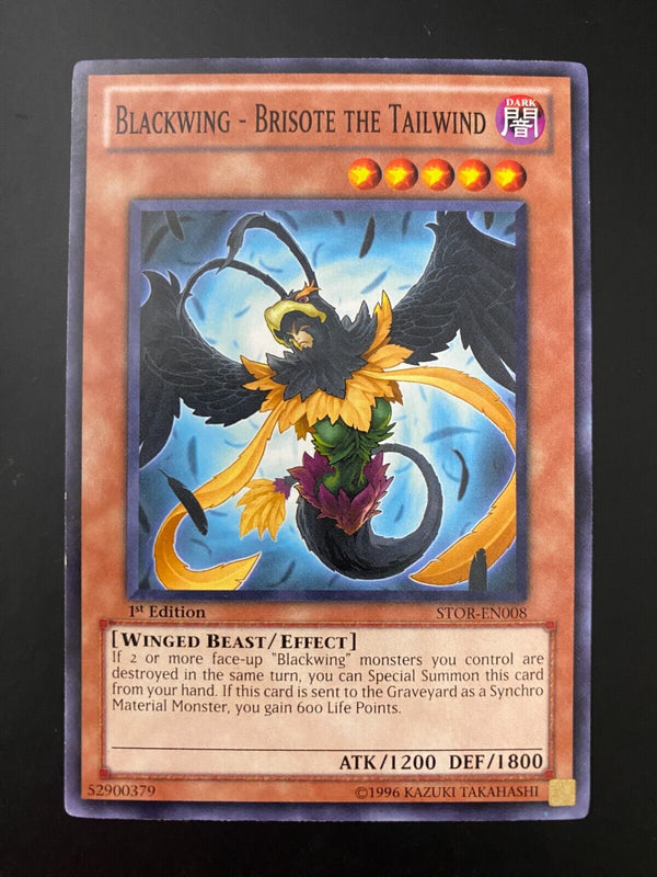 Yugioh Blackwing - Brisote the Tailwind STOR-EN008 Common 1st Edition LP/VLP